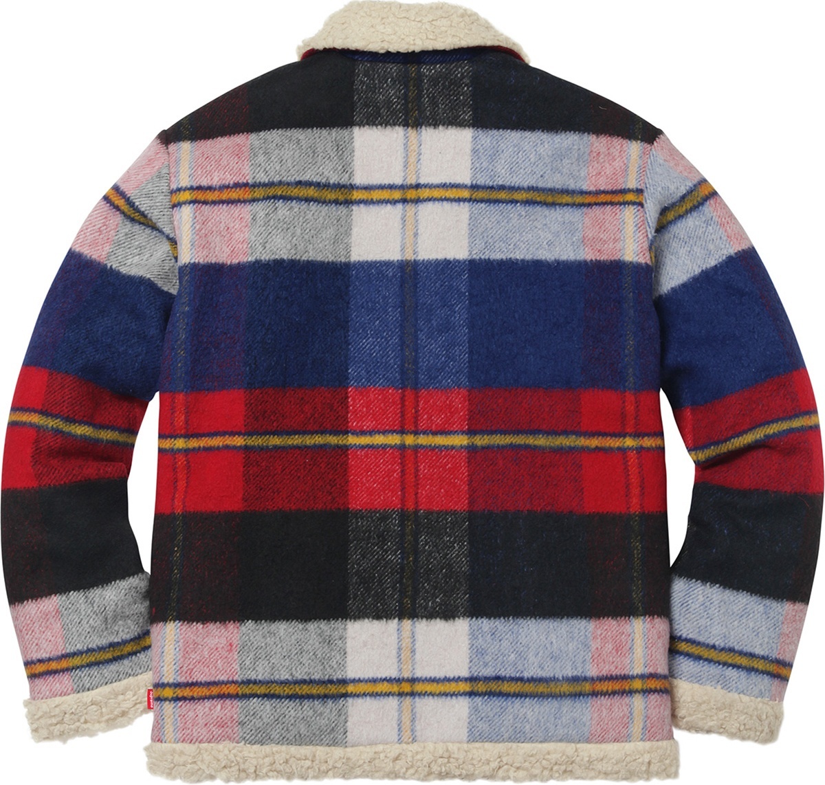 Plaid Shearling Bomber view 14